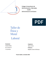 Taller de Etica y Moral Laboral