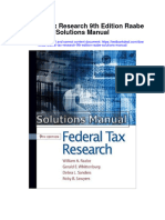 Federal Tax Research 9th Edition Raabe Solutions Manual