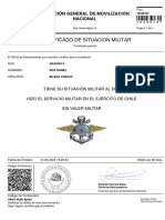 Certificado Situación Militar