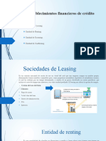 Establecimientos Financieros de Crédito