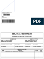 NF: 6722778 SHP: 42826277672 Contrato: 9912278851 Sedex PLP: 865920322 PESO 441 G