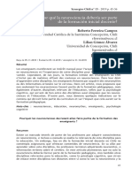 Por Qué La Neurociencia Debería Ser Parte de La Formación Inicial Docente