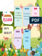 Jadwal Pelajaran SDN RB 05 PT