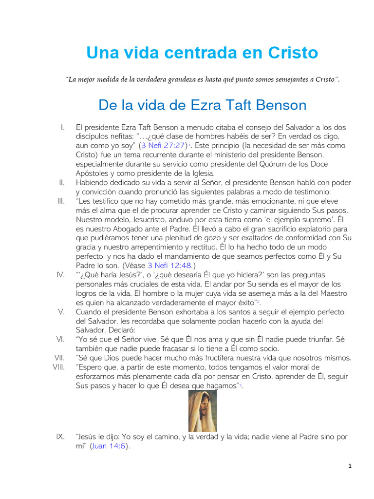 Una Vida Centrada En Cristo Pdf Cristo Título Jesús
