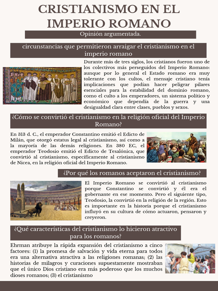 Cristianismo en El Imperio Romano | PDF
