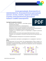 9 клас. Хімія. Урок 6. Електролітична дисоціація. Електроліти й неелектроліти. КОНСПЕКТ 231524 середа 28 вересень 2022