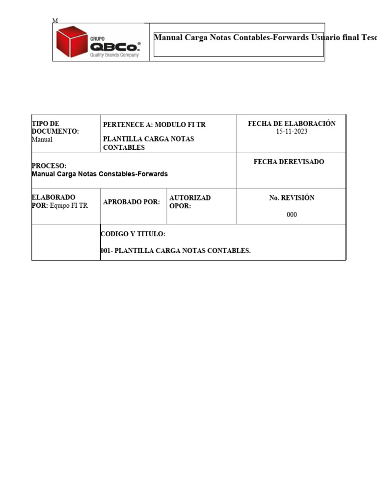 Manual Plantilla Nota Contable | PDF | Contabilidad | Microsoft Excel