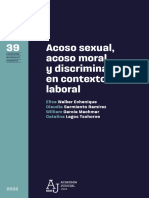 Acoso Sexual Acoso Moral y Discriminacion en Contexto Laboral