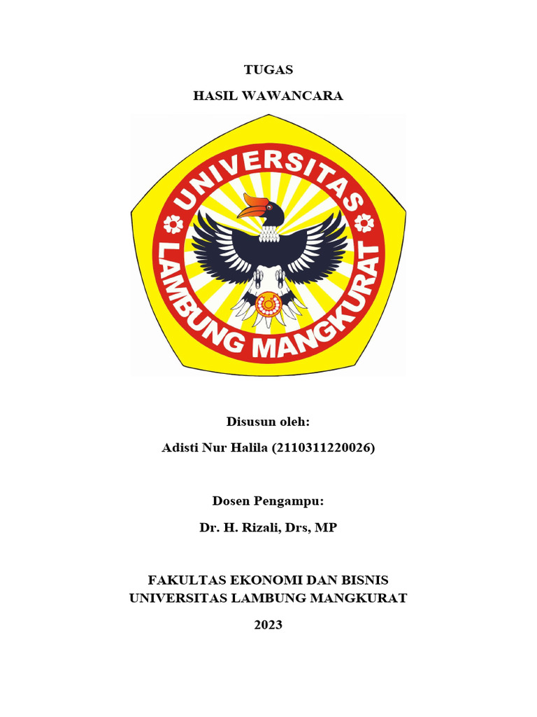 Adisti Nur Halila - 2110311220026 - Tugas Wawancara Pedagang Buah Di ...