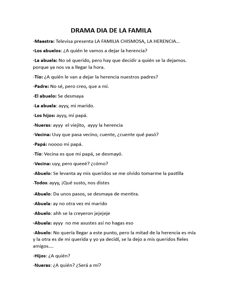 Drama dia de la famila pdf
