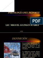 Psicología Del Deporte (Presentación) Autor Miguel Guzman Juárez