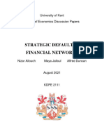 Strategic Default in Financial Networks: University of Kent School of Economics Discussion Papers