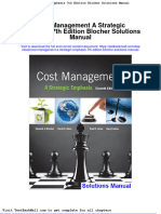 Cost Management A Strategic Emphasis 7th Edition Blocher Solutions Manual