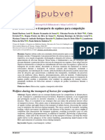 Bem-Estar Durante o Transporte de Equinos para Competição