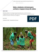 Índios usam tablets, celulares e drones para monitorar castanhais e mapear áreas de coleta em MT _ Mato Grosso _ G1