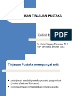 Penulisan Tinjauan Pustaka: Kuliah Ke 5