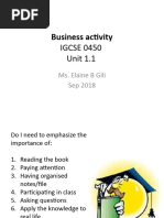 1.1 Business Activity