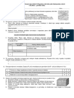 Karta Pracy Z Biologii - Klasa 2 - Dział I I II-1