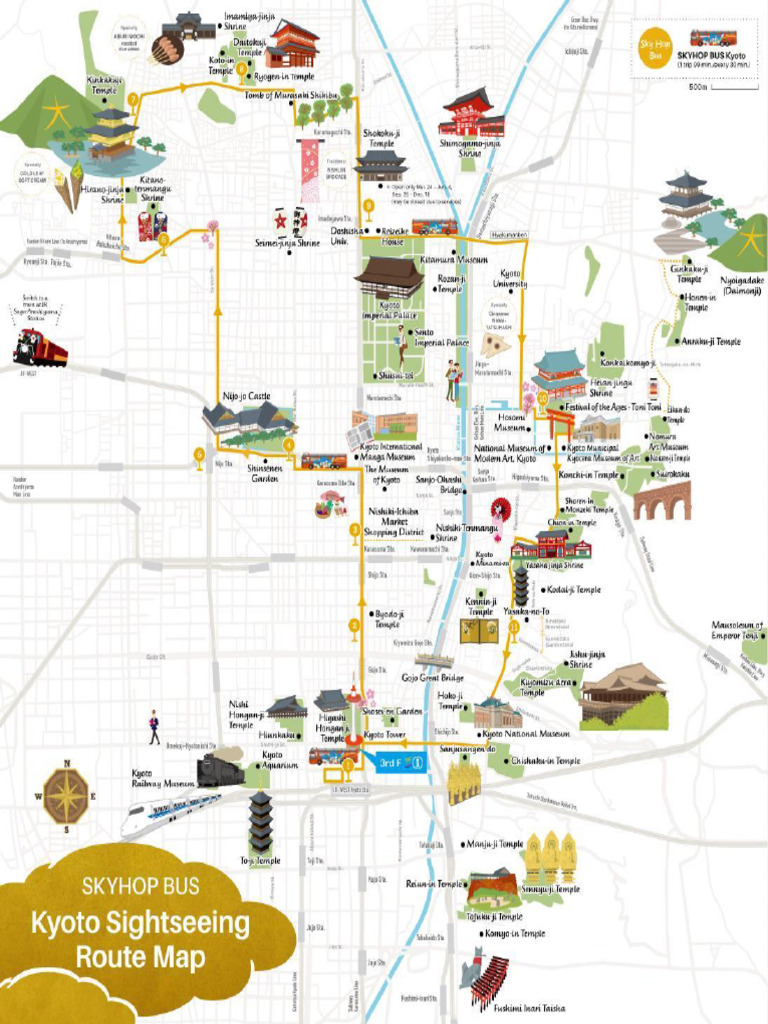 Kyoto 206 Bus Route Map
