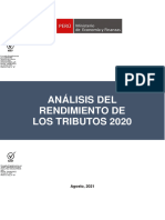 Analisis Rendimiento Tributos 2020