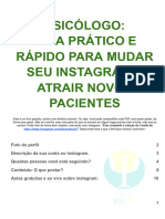 Psicologo Guia Prático Rápido para Mudar Seu Instagram e Atrair