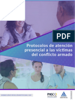 Protocolo de Atencion Presencial A Las Victimas Del Conflicto Armado