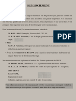 Remerciement: M. KOUAKOU François, KOUAME Innocent