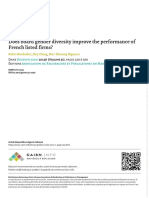 Does Board Gender Diversity Improve The Performance of French Listed Firms?