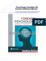 Forensic Psychology Canadian 5th Edition Pozzulo Solutions Manual