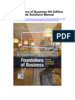 Foundations of Business 6th Edition Pride Solutions Manual