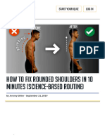 How To Fix Rounded Shoulders in 10 Minutes (Science-Based Routine)