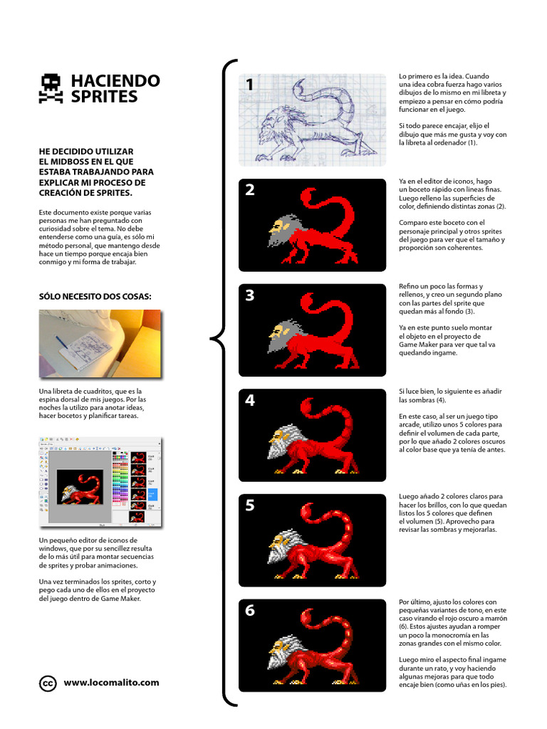 Proceso de Creación de Sprites | PDF | Color