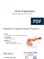 Resection of Pancreas