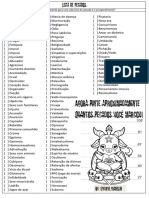 Lista de Pecados