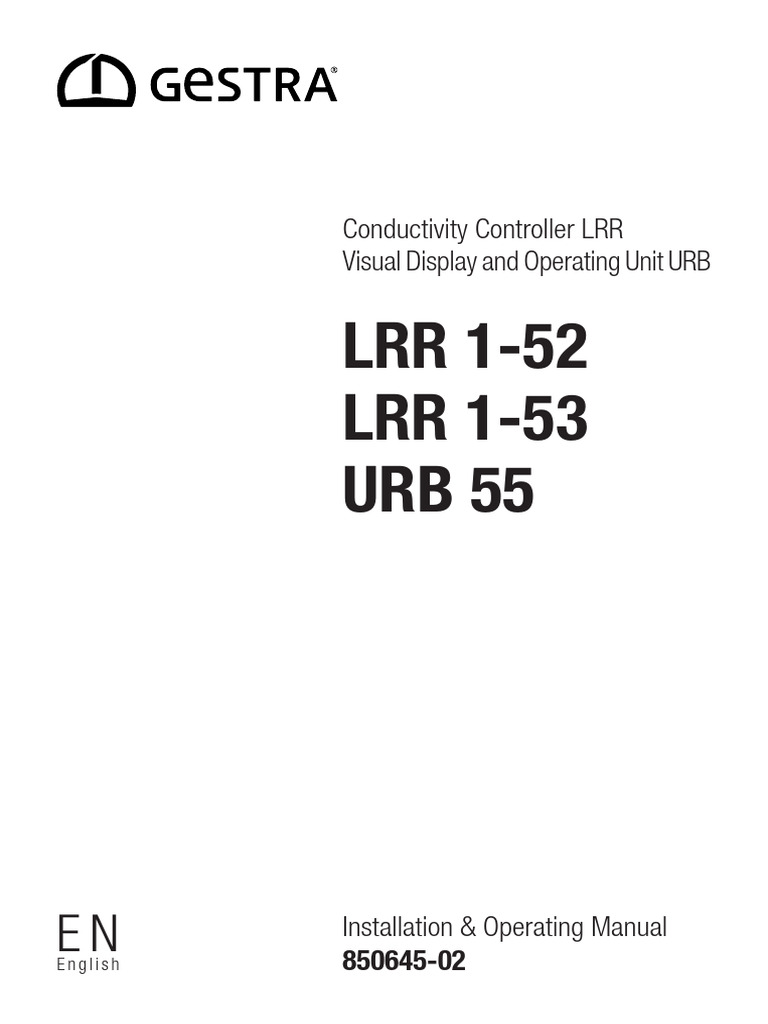 Gestra - LRR1 52 LRR1 53 URB55 - en | Download Free PDF | Relay ...