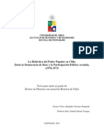 La Dialéctica Del Poder Popular en Chile. Entre La Democracia de Base y La Participación Política Acotada. (1970-1973)