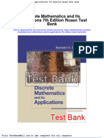 Discrete Mathematics and Its Applications 7th Edition Rosen Test Bank