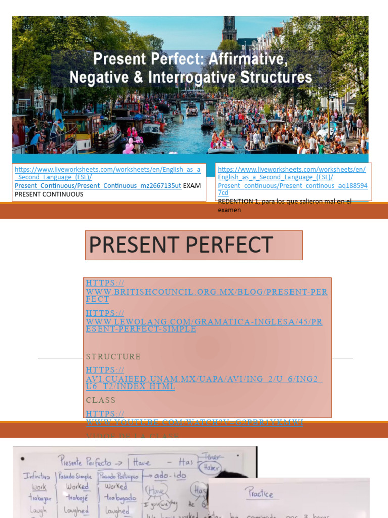 Ejercicios de Present Perfect en Inglés | PDF | Morfología Lingüística ...