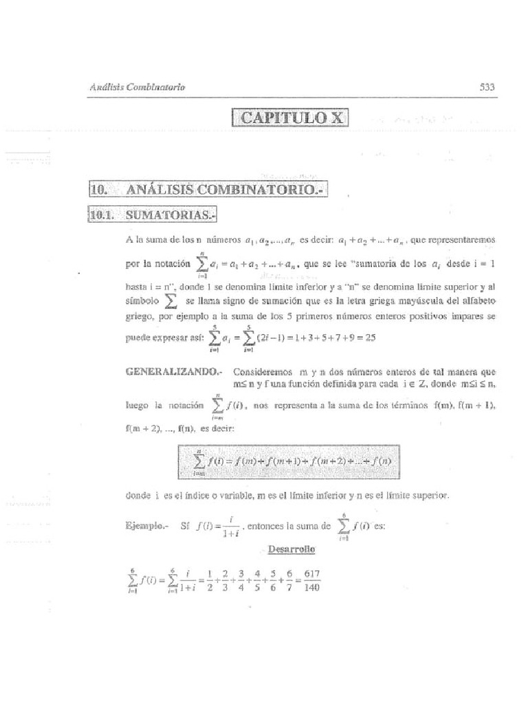 Analisis Combinatorio by Espinoza | PDF