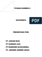 ACTIVIDAD NUMERO 6 Historieta