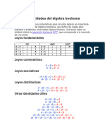 Leyes e Identidades Del Álgebra Booleana