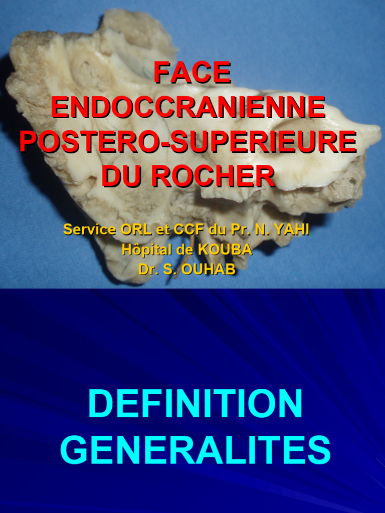 Anatomie et Fractures du Rocher | PDF | Anatomie humaine | Tête et cou ...