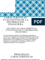 Características Cualitativas de La Información Financiera - Grupo 7