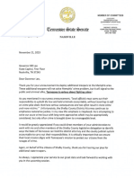 Governor Bill Lee Follow-Up Letter