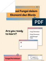 Aplikasi Fungsi Dalam Ekonomi Dan Bisnis