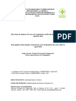 Artigo 1 - Descrição Do Número de Casos de Coqueluche No Brasil Nos Anos de 2007 A Abril de 2013