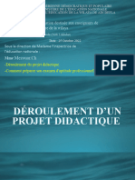 Déroulement D'un Projet Didactique