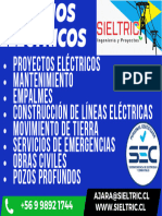 Proyectos Eléctricos Mantenimiento Empalmes Construcción de Líneas Eléctricas Movimiento de Tierra SERVICIOS de EMERGENCIAS Obras Civiles Pozos Profundos