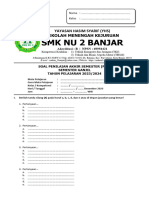 Format Soal Dan Lembar Jawab PAS 2023 - SMK NU 2 Banjar
