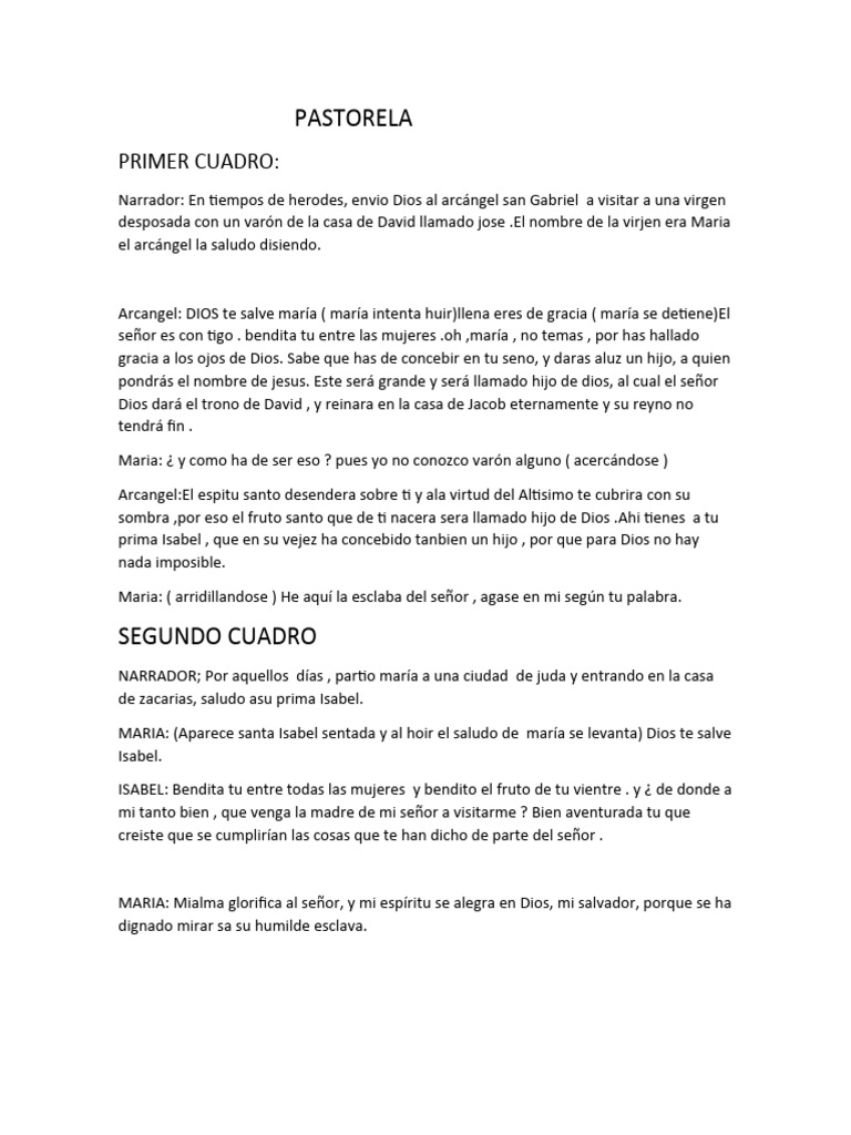 PASTORELA | PDF | María, madre de Jesús | Creencia religiosa y doctrina